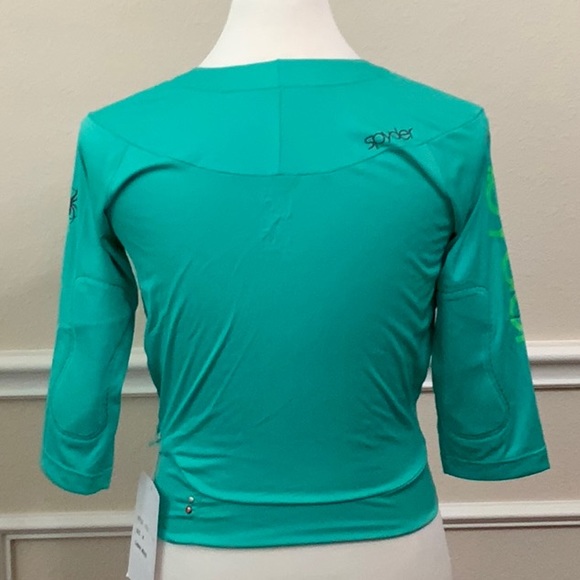 Spyder CYCLING 3/4 SLV TOP - Green - Picture 4 of 16